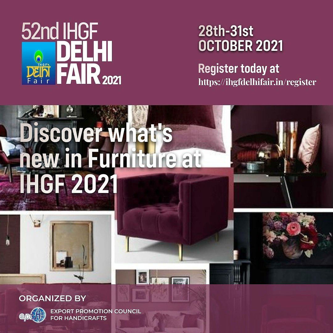 52nd edition of IHGF Delhi Fair-Autumn to be held from 28-31 October, 2021 at India Expo Centre & Mart